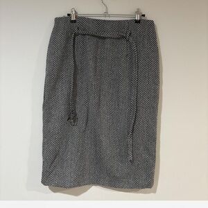 SHEIN Monochrome Herringbone Pencil Skirt